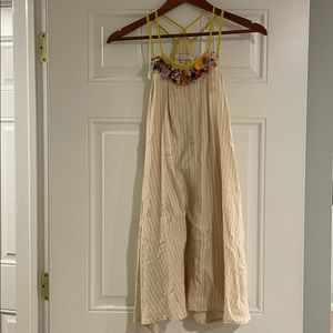 Corey Lynn Calter | Striped beaded swing dress